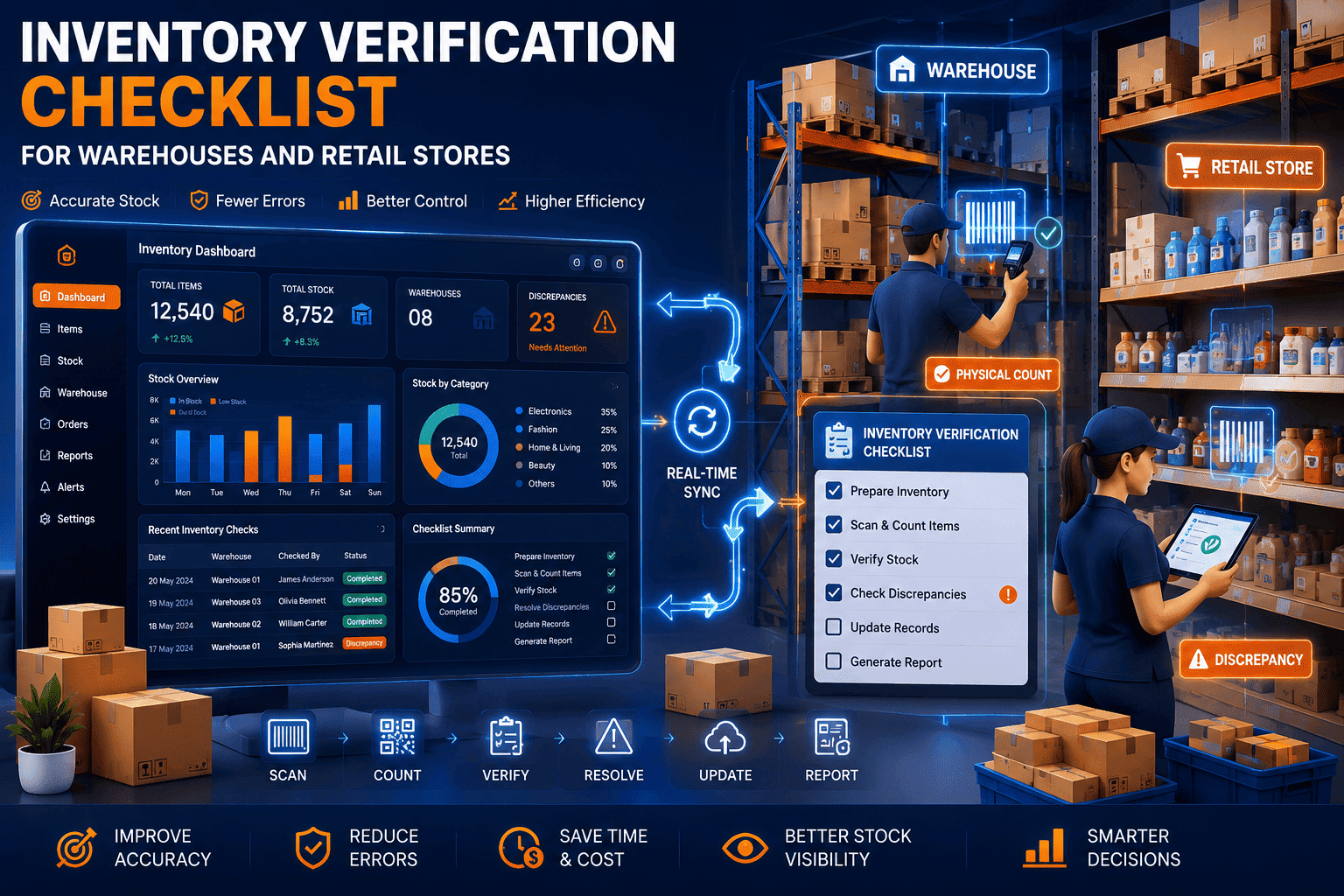 Regular Inventory Checks Inventory Verification Checklist for Warehouses and Retail Stores